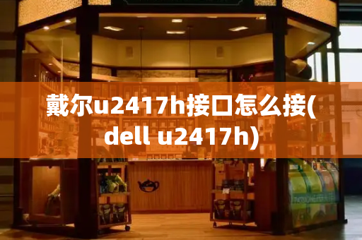 戴尔u2417h接口怎么接(dell u2417h)