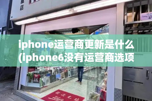 iphone运营商更新是什么(iphone6没有运营商选项)-第1张图片-星选测评