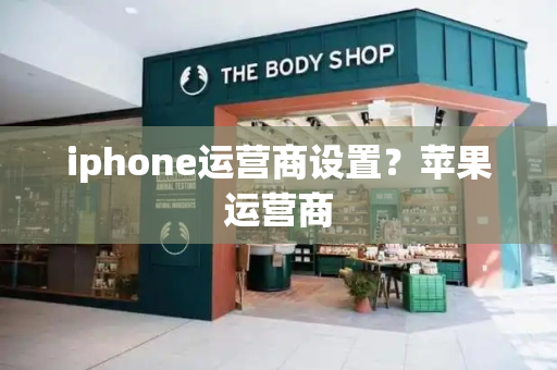 iphone运营商设置？苹果运营商