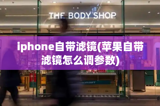 iphone自带滤镜(苹果自带滤镜怎么调参数)