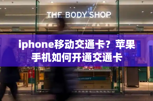 iphone移动交通卡？苹果手机如何开通交通卡-第1张图片-星选测评