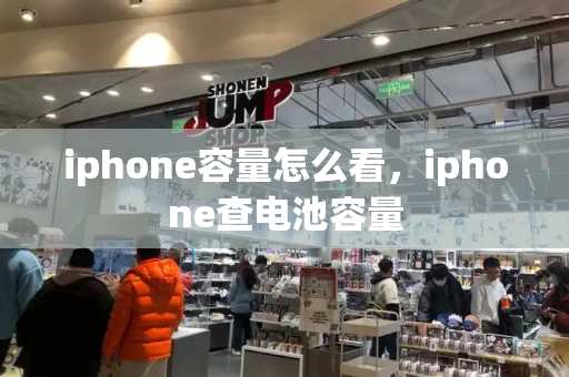 iphone容量怎么看，iphone查电池容量