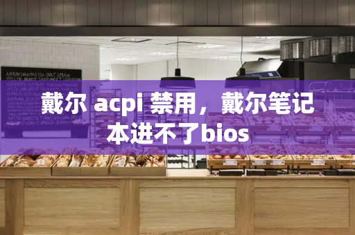 戴尔 acpi 禁用，戴尔笔记本进不了bios-第1张图片-星选测评