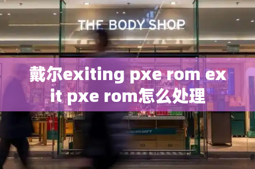 戴尔exiting pxe rom exit pxe rom怎么处理