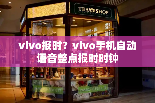 vivo报时？vivo手机自动语音整点报时时钟