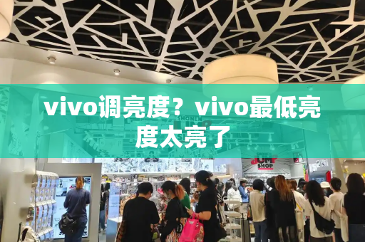 vivo调亮度？vivo最低亮度太亮了