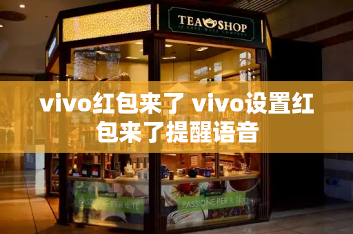 vivo红包来了 vivo设置红包来了提醒语音