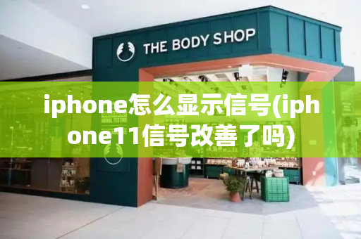 iphone怎么显示信号(iphone11信号改善了吗)