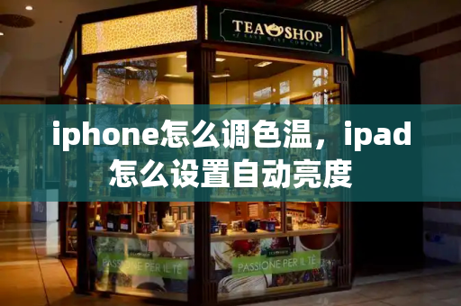 iphone怎么调色温，ipad怎么设置自动亮度