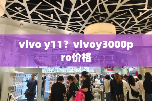 vivo y11？vivoy3000pro价格-第1张图片-星选值得买