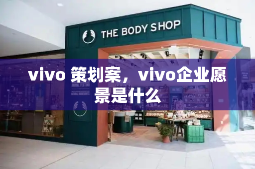 vivo 策划案，vivo企业愿景是什么