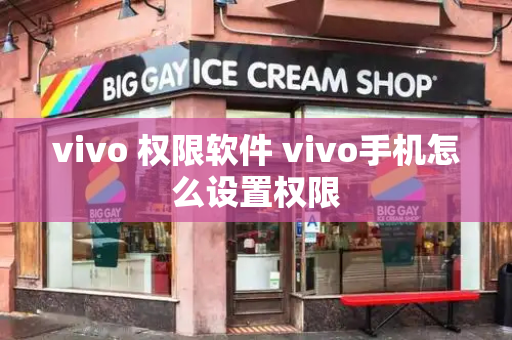 vivo 权限软件 vivo手机怎么设置权限-第1张图片-星选值得买