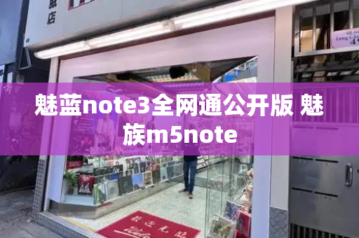 魅蓝note3全网通公开版 魅族m5note