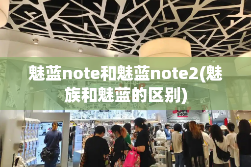 魅蓝note和魅蓝note2(魅族和魅蓝的区别)-第1张图片-星选值得买