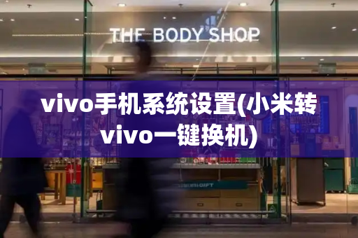 vivo手机系统设置(小米转vivo一键换机)