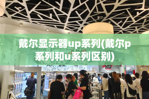 戴尔显示器up系列(戴尔p系列和u系列区别)-第1张图片-星选测评