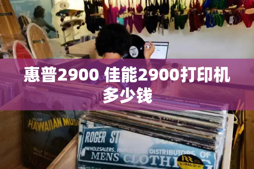 惠普2900 佳能2900打印机多少钱