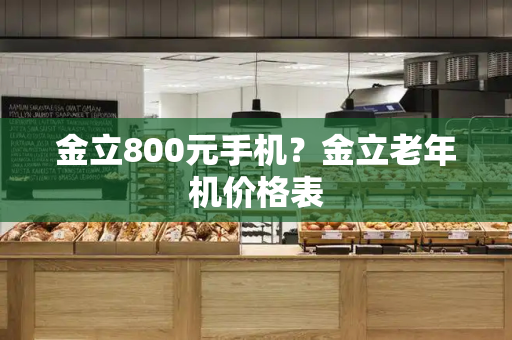 金立800元手机？金立老年机价格表