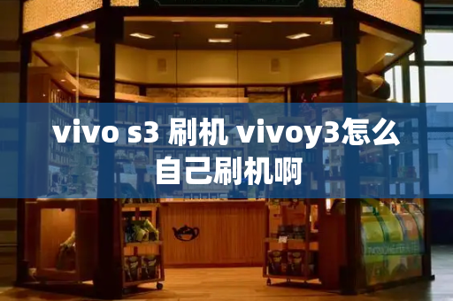 vivo s3 刷机 vivoy3怎么自己刷机啊