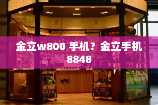 金立w800 手机？金立手机8848