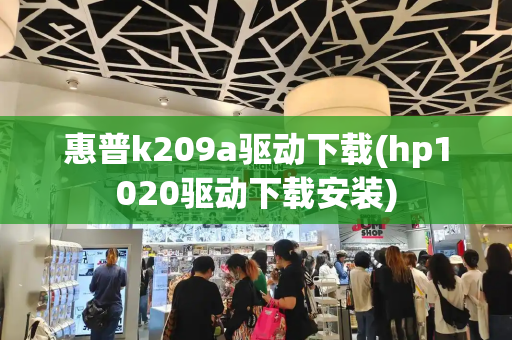 惠普k209a驱动下载(hp1020驱动下载安装)-第1张图片-星选测评