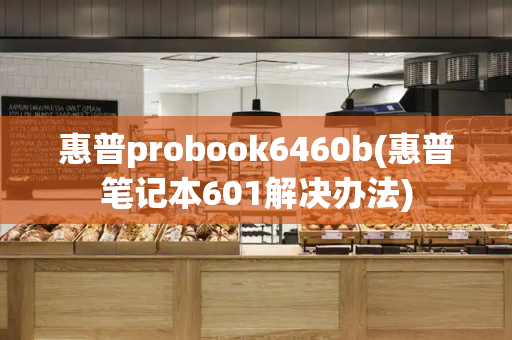 惠普probook6460b(惠普笔记本601解决办法)-第1张图片-星选测评