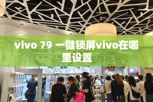 vivo 79 一键锁屏vivo在哪里设置-第1张图片-星选测评