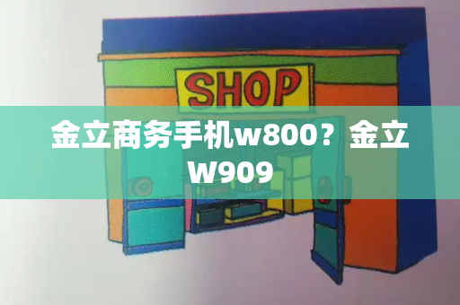 金立商务手机w800？金立W909