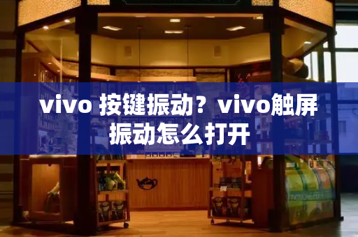 vivo 按键振动？vivo触屏振动怎么打开