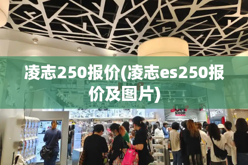 凌志250报价(凌志es250报价及图片)-第1张图片-星选测评