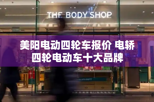 美阳电动四轮车报价 电轿四轮电动车十大品牌