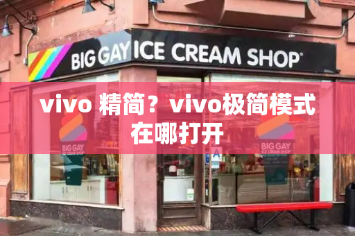 vivo 精简？vivo极简模式在哪打开-第1张图片-星选测评