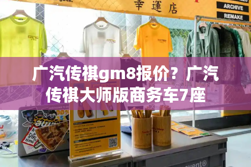 广汽传祺gm8报价？广汽传祺大师版商务车7座