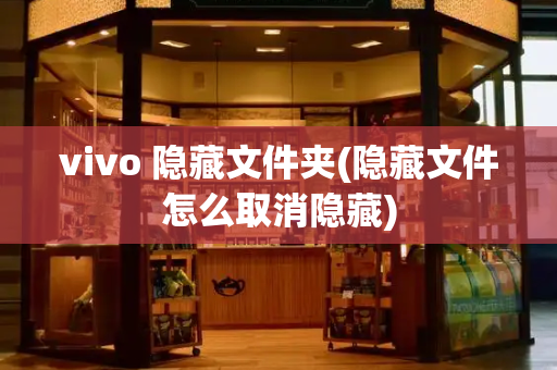 vivo 隐藏文件夹(隐藏文件怎么取消隐藏)-第1张图片-星选测评