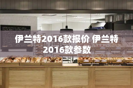 伊兰特2016款报价 伊兰特2016款参数