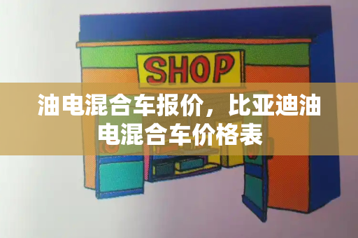 油电混合车报价，比亚迪油电混合车价格表