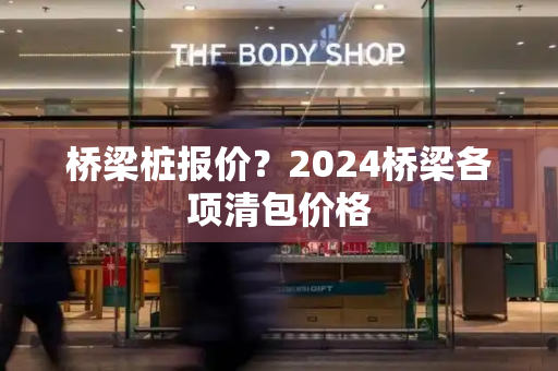 桥梁桩报价？2024桥梁各项清包价格-第1张图片-星选测评