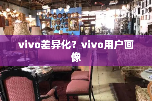 vivo差异化？vivo用户画像