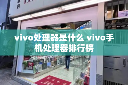 vivo处理器是什么 vivo手机处理器排行榜-第1张图片-星选测评