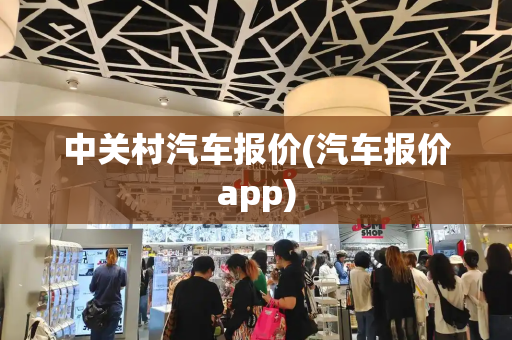 中关村汽车报价(汽车报价app)-第1张图片-星选测评