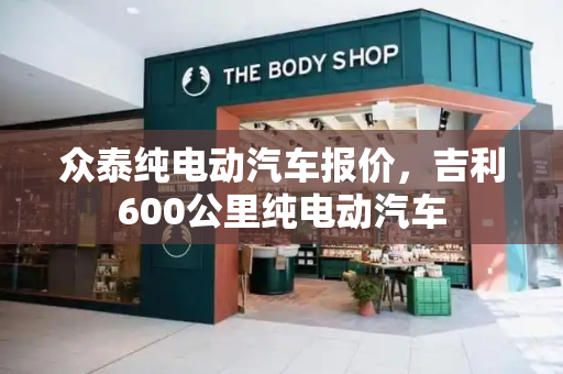 众泰纯电动汽车报价，吉利600公里纯电动汽车-第1张图片-星选测评