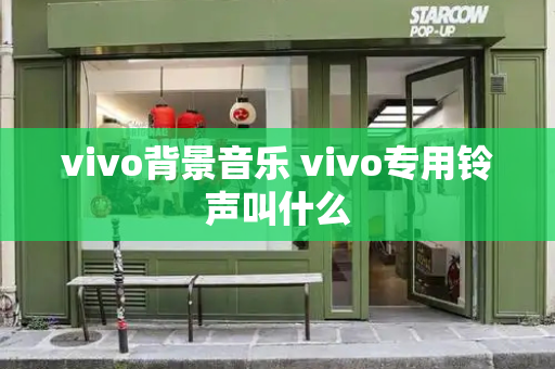 vivo背景音乐 vivo专用铃声叫什么-第1张图片-星选测评