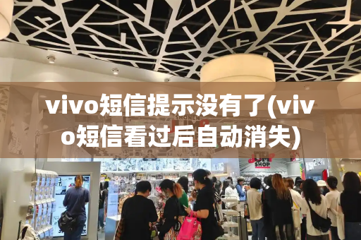 vivo短信提示没有了(vivo短信看过后自动消失)