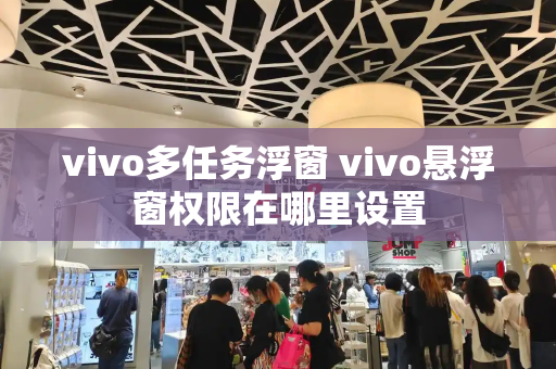 vivo多任务浮窗 vivo悬浮窗权限在哪里设置-第1张图片-星选测评