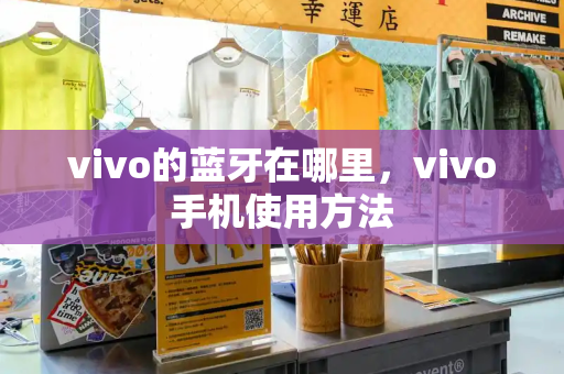 vivo的蓝牙在哪里，vivo手机使用方法