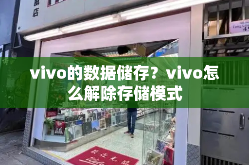 vivo的数据储存？vivo怎么解除存储模式-第1张图片-星选测评