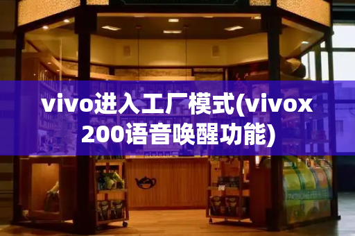 vivo进入工厂模式(vivox200语音唤醒功能)