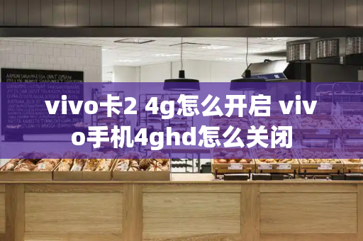 vivo卡2 4g怎么开启 vivo手机4ghd怎么关闭-第1张图片-星选测评