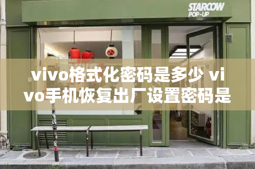 vivo格式化密码是多少 vivo手机恢复出厂设置密码是多少-第1张图片-星选测评