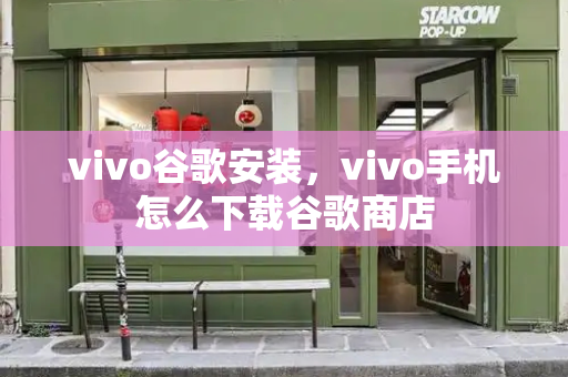 vivo谷歌安装，vivo手机怎么下载谷歌商店-第1张图片-星选测评